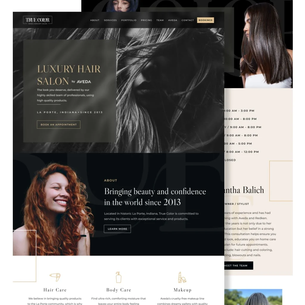 true color website design ui design